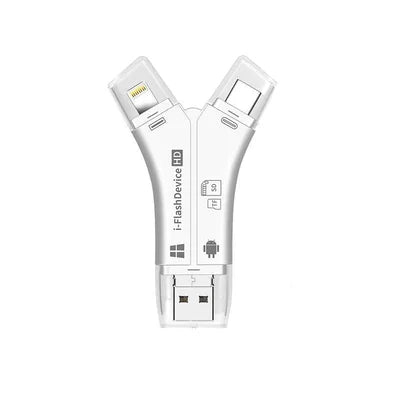 4-in-1 Portable Card Reader for Mobile Phones