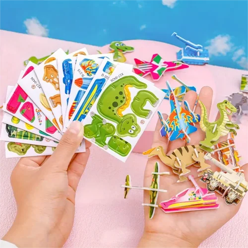 Educatieve 3D Cartoon Puzzel