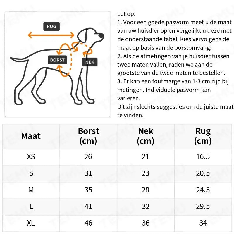 PawGuardians | Denim hondenjas voor koude dagen