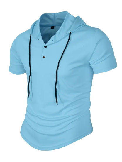 Vivek™ - Korte Mouwen Hoodie Shirt