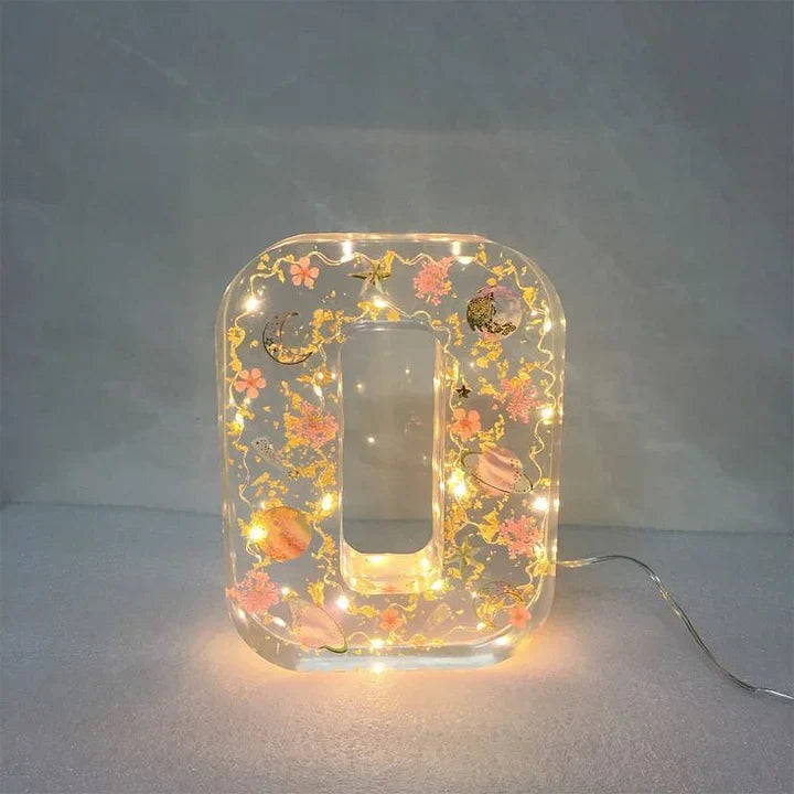 PetalLume - Handgemaakte Bloemhars Nachtlamp