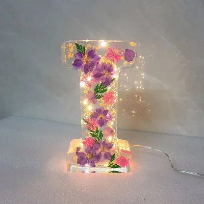 PetalLume - Handgemaakte Bloemhars Nachtlamp