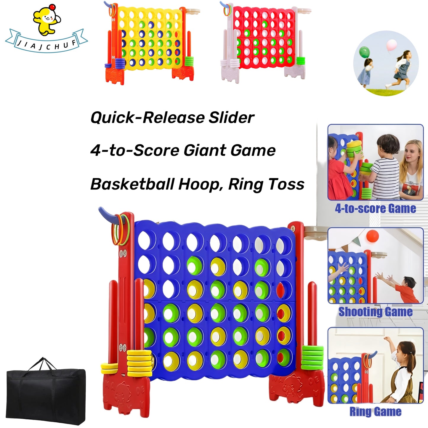 Jouez à un jeu 3-en-1 Giant Pleasagexl pour les enfants 3-6 ans