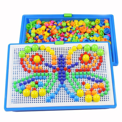 MontessoriBlocks - Kinder Bouwblok Puzzelset met 296 Delen