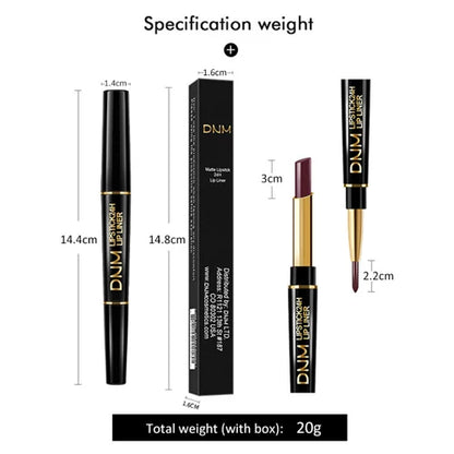 Waterdichte 2-in-1 Lippenstift Lippenliner