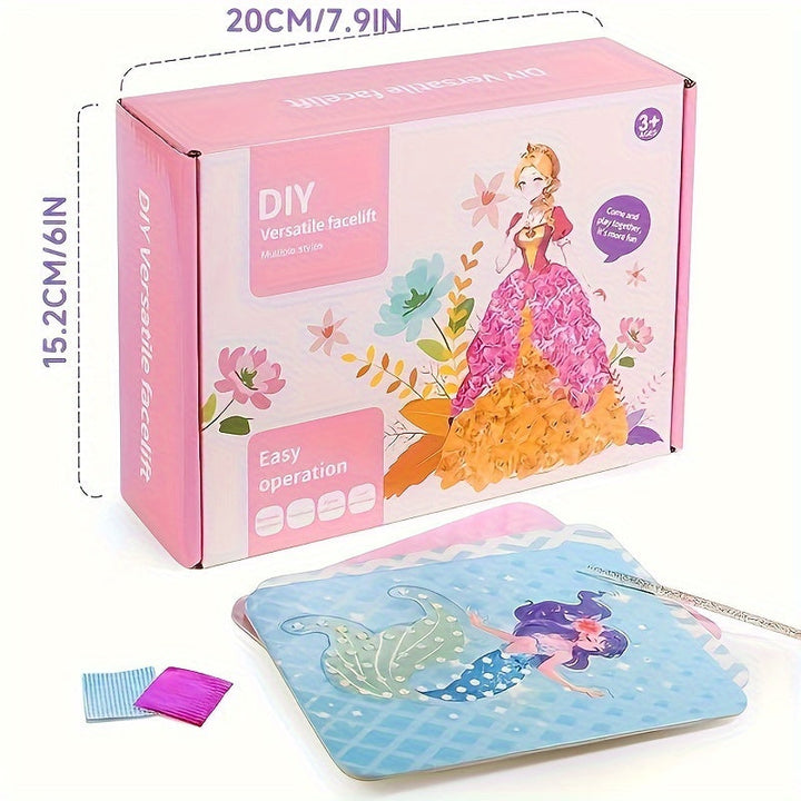 KnutselPlezier™ - Kit DIY d'autocollants pour tableau princesse 12 pièces