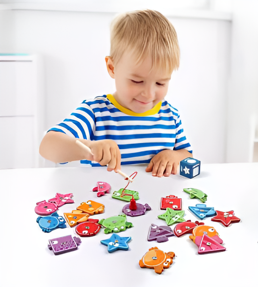 Montessori Fang og Match Fiskene