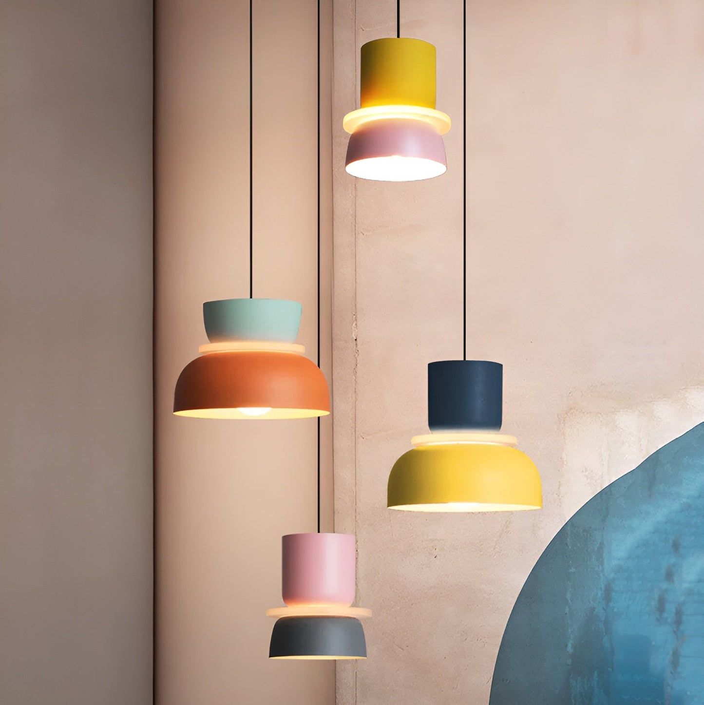 NovaGlow | Kleurrijke Macaron LED Hanglamp