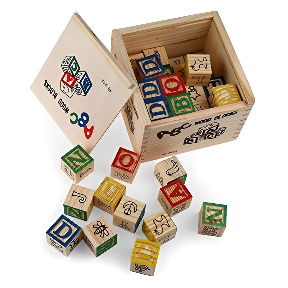 Bedst sælgende: Montessori træ ABC byggeklodser