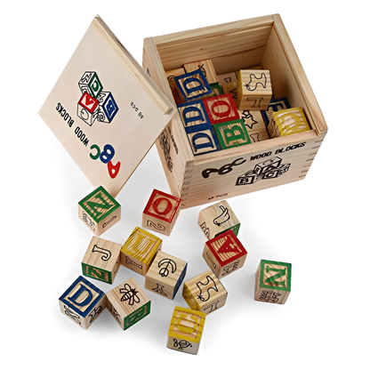 Bedst sælgende: Montessori træ ABC byggeklodser