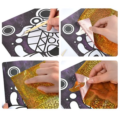 DIY Farverig Folie Tegne Kunst Sæt