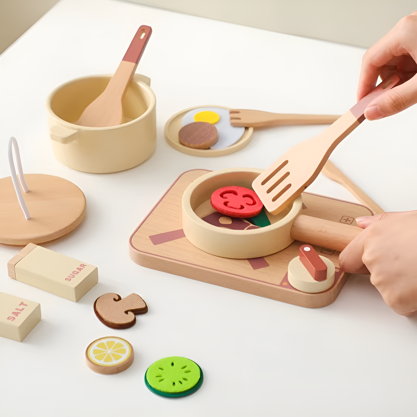 Montessori Holzspielzeug Küche
