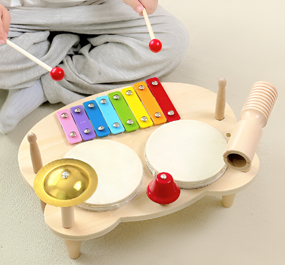 Wooden Drum Set - Musical Game and Creativity