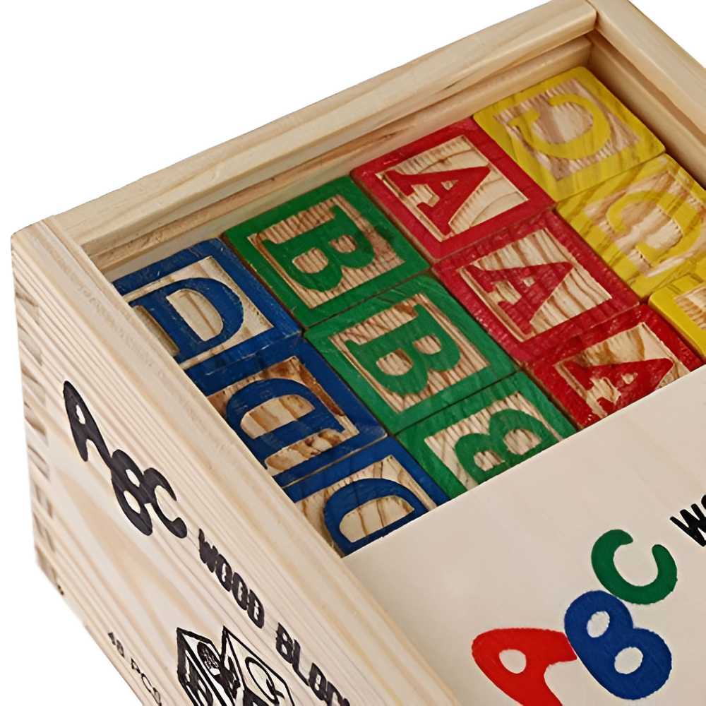 Bedst sælgende: Montessori træ ABC byggeklodser