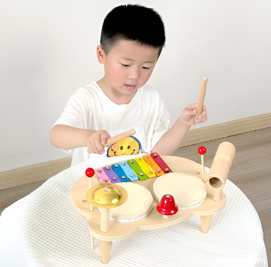 Montessori Træ Trommesæt