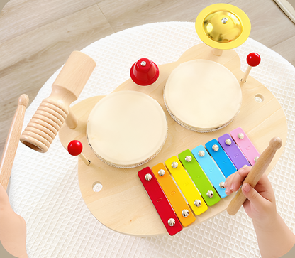 Wooden Drum Set - Musical Game and Creativity