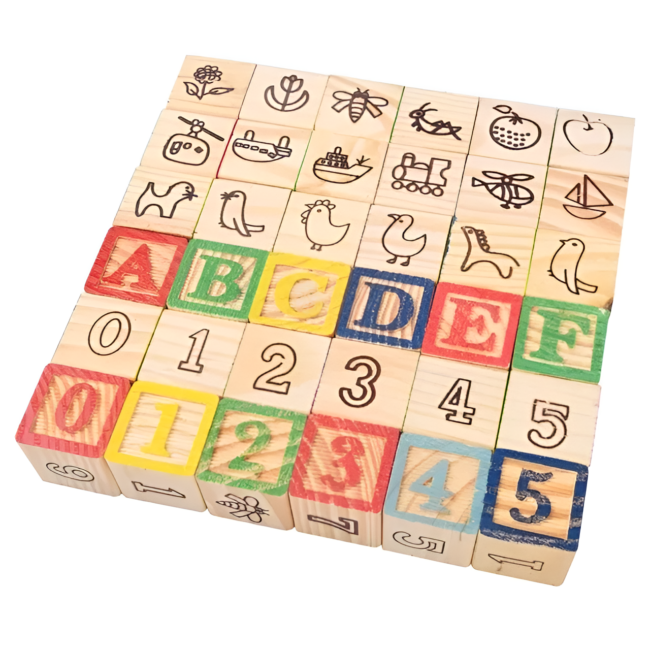 Bedst sælgende: Montessori træ ABC byggeklodser