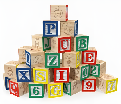 Bedst sælgende: Montessori træ ABC byggeklodser