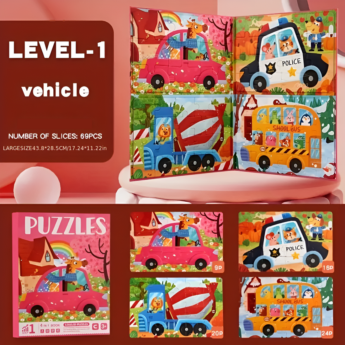 Livre de puzzle - belle activité de puzzle éducative