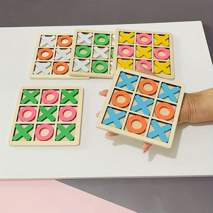 PlayWood - Houten Tic-Tac-Toe Spel voor Gezinsinteractie