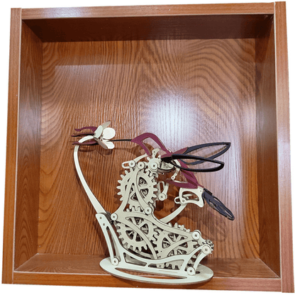 Mekanisk 3D Træ Kolibri