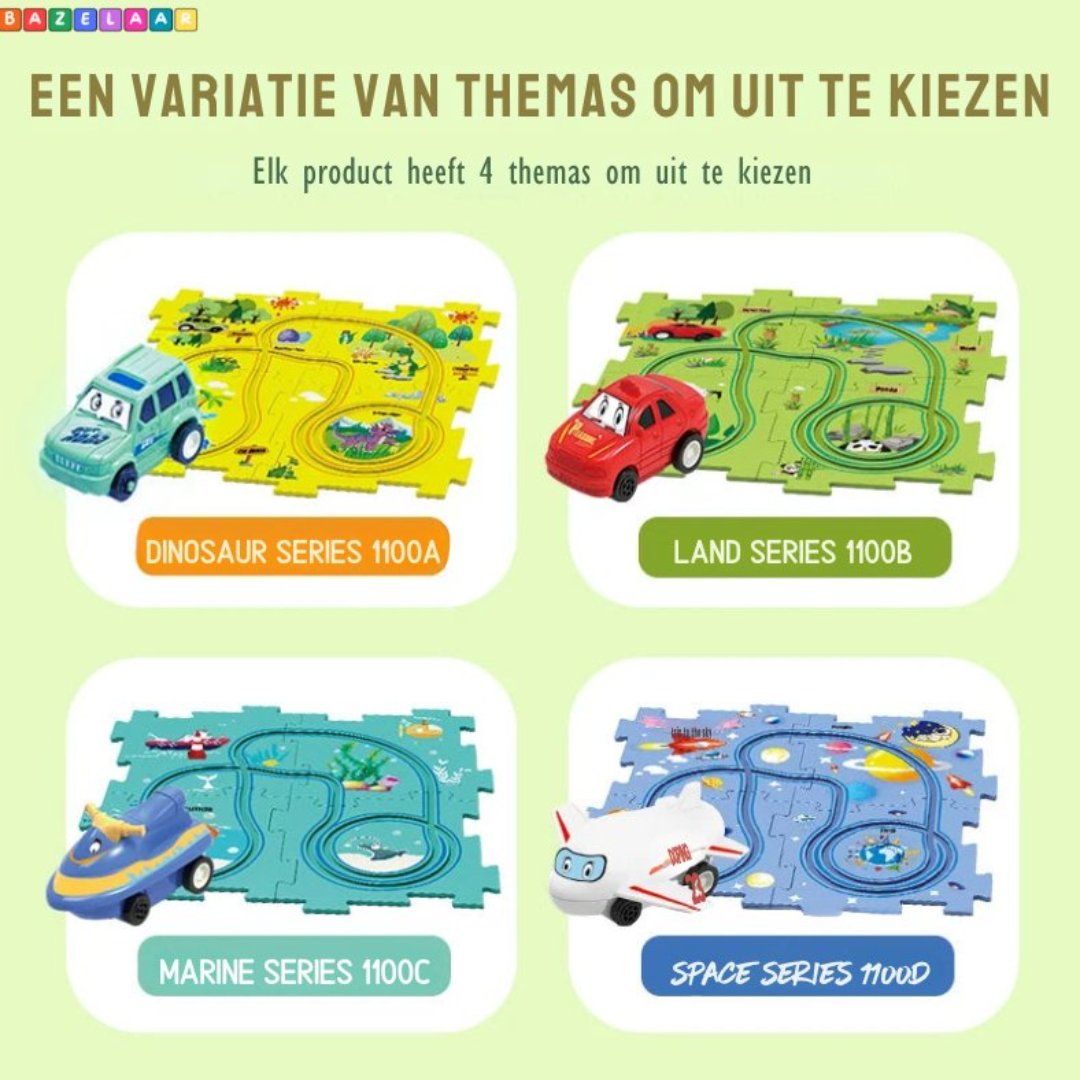 Ensemble de voitures de jouets - Mat de puzzle éducatif pour les enfants