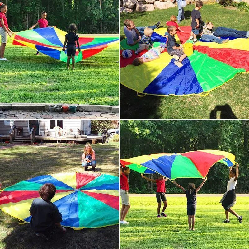 ColorChute - Fallschirm für Kinder zusammenarbeiten und Gruppenaktivitäten