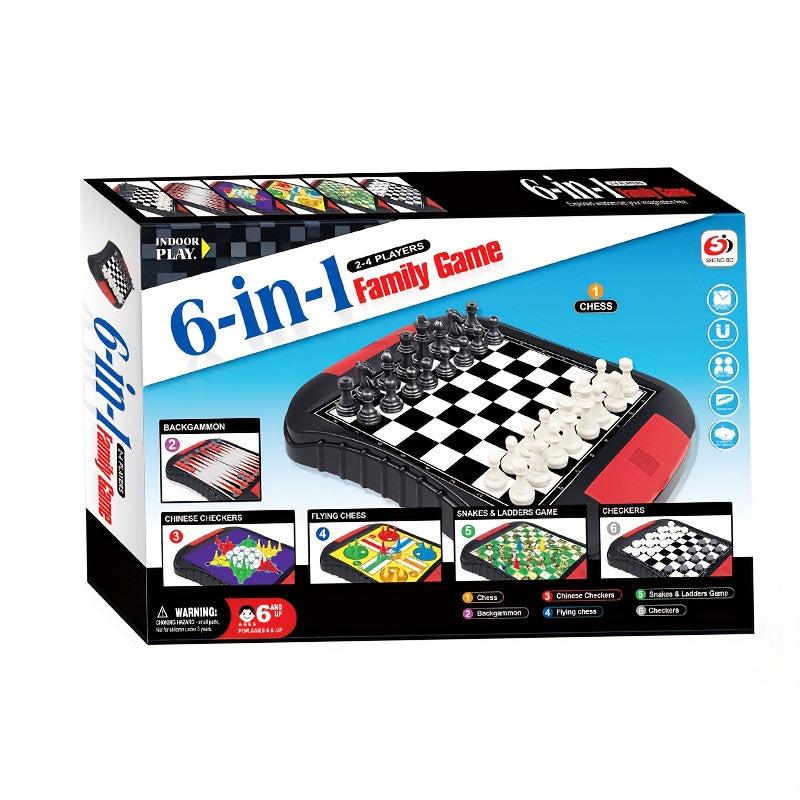 FunPlay - 6-in-1 Magnetisch Bordspel voor het Hele Gezin