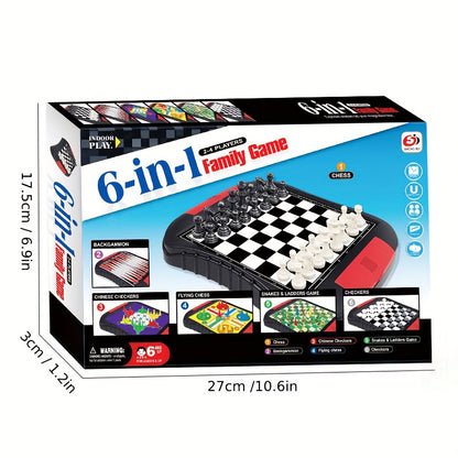 FunPlay - 6-in-1 Magnetisch Bordspel voor het Hele Gezin