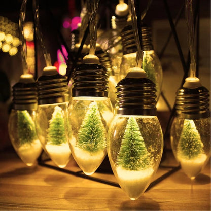 VintageGlow – Vintage Kerstdecoraties, LED Gloeilamp Sfeerverlichting