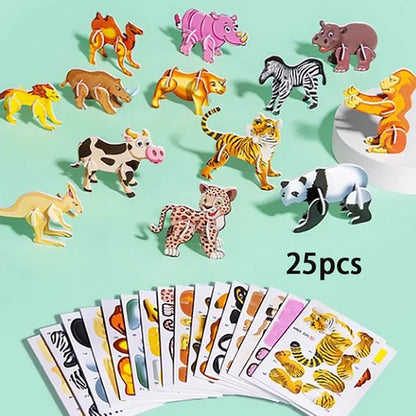 Educatieve 3D Cartoon Puzzel