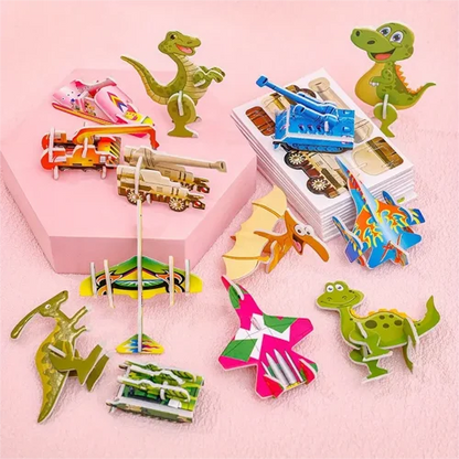 Educatieve 3D Cartoon Puzzel