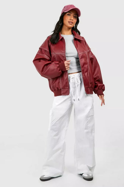 Antonia – Plus Size Læderjakke