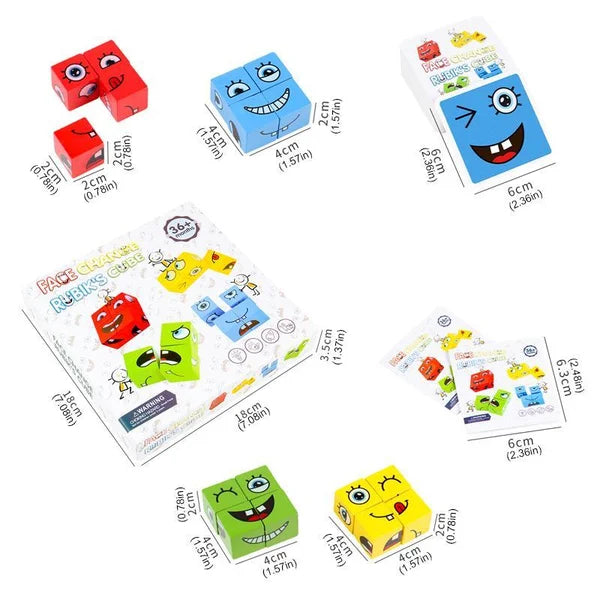 CubePuzzle - 3D Puzzle with Face-Changing Magic Cube