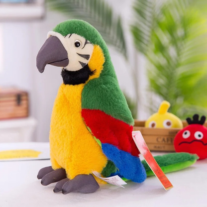 ChatterBird - Interactieve Papegaai Knuffel met Geluid