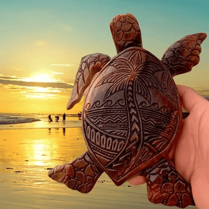 Houtgesneden Hawaiiaanse Schildpad