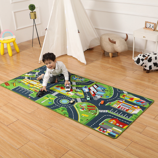 Tappeto da gioco Montessori Veicoli