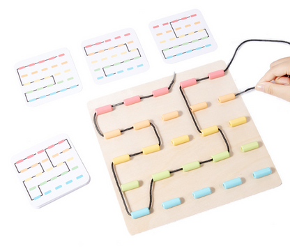 Geometric Lacing Board - Verbeter Leren Creativiteit