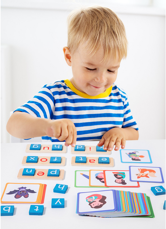 Montessori Stavnings Flashcards Sæt
