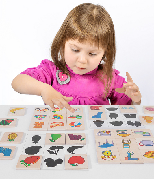 Montessori Skygge Matchende Sæt