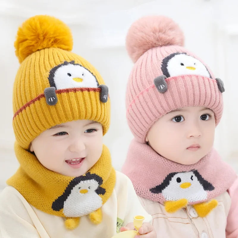 PinguinCouture™ -  Kinder Hoed & Sjaal