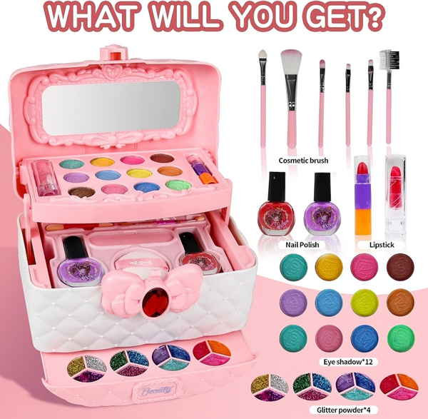 GlamKind™ - Veilige Make-up Set voor Kinderen