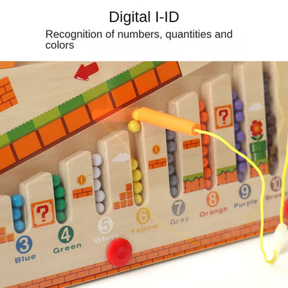 Magnetic Maze™ - Colorful Counting Fun - Wooden Magnetic Puzzle