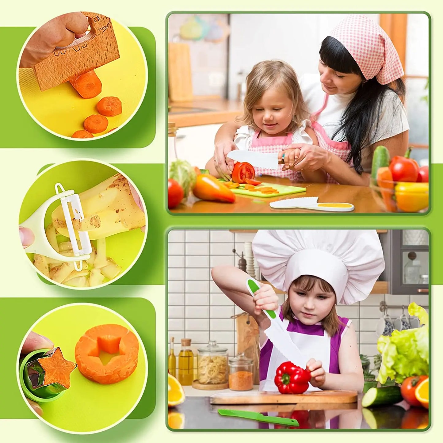Junior Chef Set™ - Sikkerhet på kjøkkenet - Barneknivsett