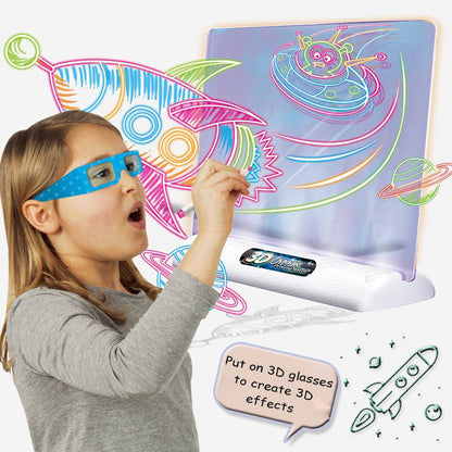 Magic Drawing Board™ - Art lumineux - Tableau de dessin 3D illuminant