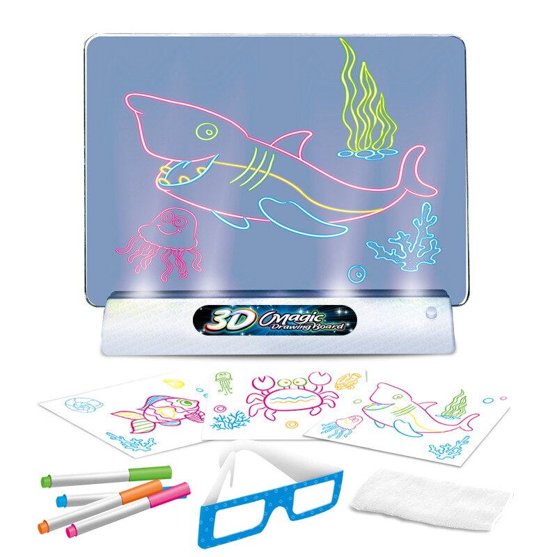 Magic Drawing Board™ - Art lumineux - Tableau de dessin 3D illuminant