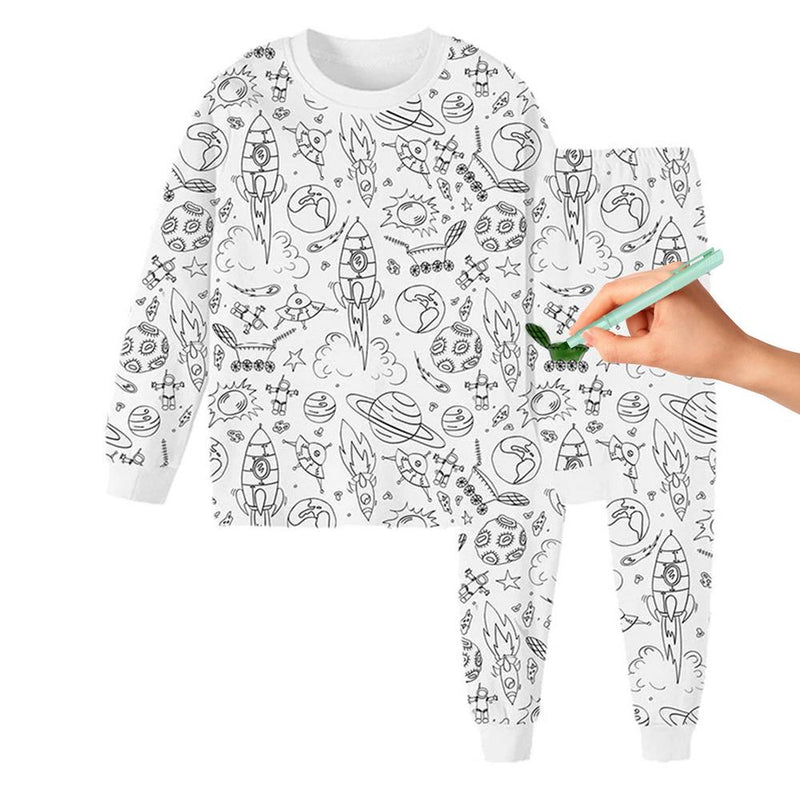 COLORMIJ ™ - Kreativer Kinderpyjama zum Malerei