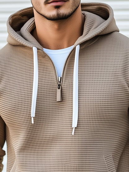Valtin – Stylish Waffle Long Sleeve Hoodie