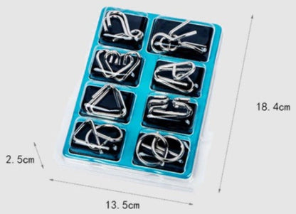 BrainCrafft | Ensemble de puzzle de métal Montessori (8 pièces)