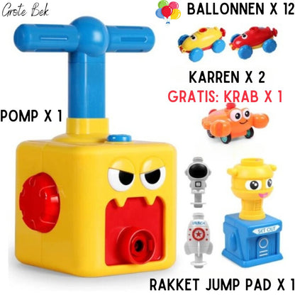 Pumpenset - Ballonauto mit der Luft angetrieben